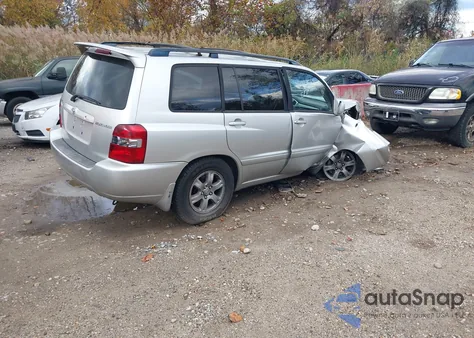 2007 Toyota Highlander V6 из США, поврежденный, VIN JTEGP21A870138436